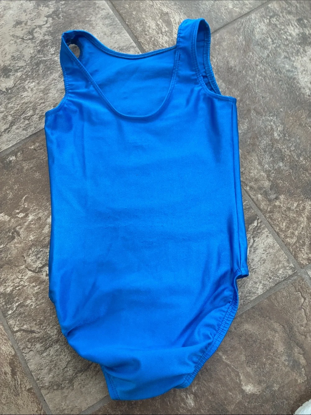 Royal Blue Sequin Gymnastics/Dance Leotard for Kids.